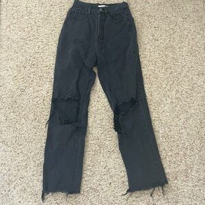Black high rise PacSun jeans